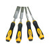 4pc CRV Woodwork Chisel Carving Woodworking Chisels Metal Strike Plate