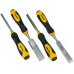 4pc CRV Woodwork Chisel Carving Woodworking Chisels Metal Strike Plate