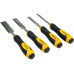 4pc CRV Woodwork Chisel Carving Woodworking Chisels Metal Strike Plate