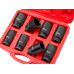 8pcs 3/4in Square Metric Extra Deep Impact Axle Nut Socket Set 29-39mm
