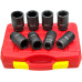 8pcs 3/4in Square Metric Extra Deep Impact Axle Nut Socket Set 29-39mm
