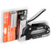 Heavy Duty Chrome 3 Way Stapler Staple Gun Nailer Crown U-Shape Nails