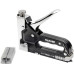 Heavy Duty Chrome 3 Way Stapler Staple Gun Nailer Crown U-Shape Nails
