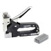 Heavy Duty Chrome 3 Way Stapler Staple Gun Nailer Crown U-Shape Nails