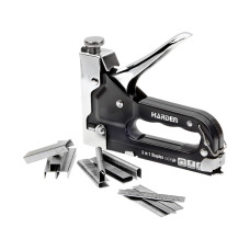 Heavy Duty Chrome 3 Way Stapler Staple Gun Nailer Crown U-Shape Nails