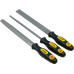 3pcs Carbon Steel Rasp File Set Grinder Half Round Flat Wood Woodwork