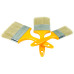 3pcs Flat Paint Cutting Brush Soft Bristle Hard Plastic Painting Stain