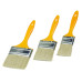 3pcs Flat Paint Cutting Brush Soft Bristle Hard Plastic Painting Stain