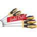 6pcs Anti-Slip Grip Magnetized Flat Phillips Pozidrive Screwdriver Set