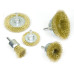 5pcs Wire Brush Wheel Set Rust Paint Cleaning Drill Bit Attachment Cup