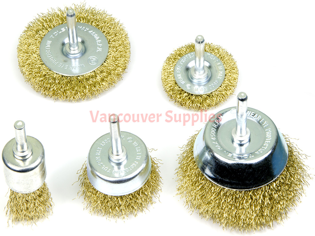 15 Pieces Wire Brush Drill Set Steel Wire Wheel Pen Cup Brushes
