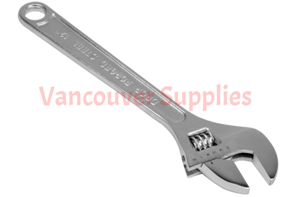 12inch 300mm Universal Adjustable Jaw Steel Wrench Measurement Scale