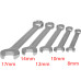 5pcs Combination Metric Spanners Wrench Set 8mm 10mm 12mm 14mm 17mm