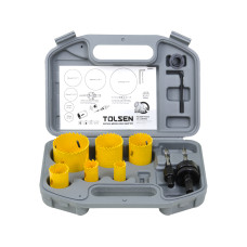 9pcs Plumbing HSS Bi-Metal Steel Wood Hole Saw Socket Drill Bits Set