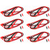 6Pairs VoltMeter Fine Needle Probes Leads Needle Tester Wire Pen Cable