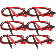 6Pairs VoltMeter Fine Needle Probes Leads Needle Tester Wire Pen Cable
