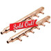 2 Pack 3/4in Inlet 1/2in PEX Water Outlet 6 Ports Closed End Manifold
