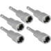 5pcs ¼ Hex 12mm 65mm Professional Metric Socket Magnetic Nut Drivers