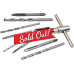 9Pcs Hand Tap Set Screw Thread Taps T-Wrench Reamer M3-M6 Twist Drill