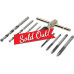 9Pcs Hand Tap Set Screw Thread Taps T-Wrench Reamer M3-M6 Twist Drill