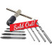 9Pcs Hand Tap Set Screw Thread Taps T-Wrench Reamer M3-M6 Twist Drill