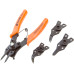 4pc Internal External Circlip C-Clip ORing Snap Ring Pliers Remover