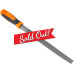 10in Half Round Second Cut File TPR Soft Handle Wood Woodwork Plastic