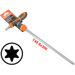 T45 T-Handle Torx Torque 6 Point Star Key CRV TPR Screwdriver Wrench