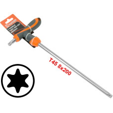 T45 T-Handle Torx Torque 6 Point Star Key CRV TPR Screwdriver Wrench