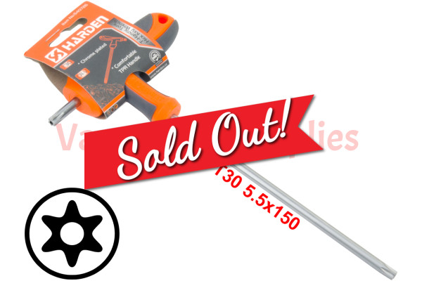T30 T-Handle Torx Security Pin 6 Point Star Key CRV Screwdriver Wrench