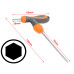 2.5mm T-Handle Hexagon Torque 6 Point Hex Key CRV Screwdriver Wrench