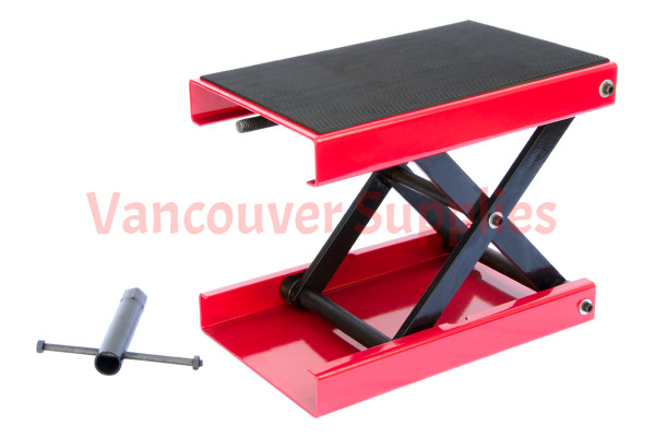 1100Lb Wide Motorcycle Scissor Jack Lift Support Heavy Duty Platform