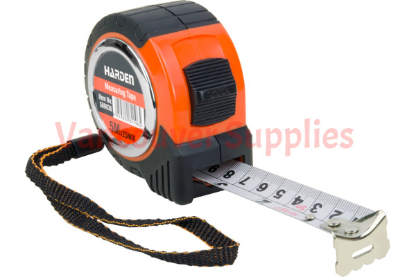 5M 16.5FT Carpenter Rubber Heavy Duty Measuring Tape Metric Imperial