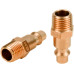 Brass Air Tool Fittings 1/4 NPT Male to Male type Plug 727 Connector