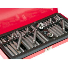 40pcs Socket Set 1/2 3/8 Adaptor Drive Hex Torx XZN Spline Star Bits