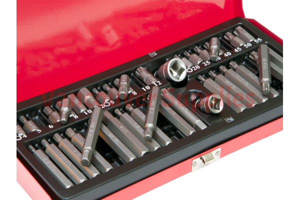 40pcs Socket Set 1/2 3/8 Adaptor Drive Hex Torx XZN Spline Star Bits