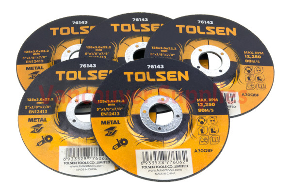 5pcs 5inch 125mm Depressed Cutting-Off Wheel Type 42 Steel Metal Work