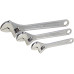 3Pcs Tolsen 6/8/10inch Crescent Adjustable Wrench Set SAE Metric Scale