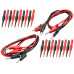 24pcs Needle Test Leads Automotive Back Probes Banana Alligator Clips