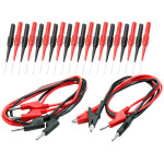 24pcs Needle Test Leads Automotive Back Probes Banana Alligator Clips