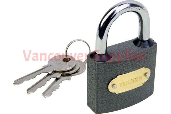 50mm Heavy Duty Cast Iron Padlock Outdoor Safety Security Lock 3 Keys