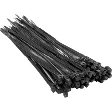100pc 3.6x200mm Nylon Plastic Cable Ties Zip Tie Wraps Organizer Black
