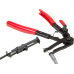 Long Reach Ratcheting Remote Access Hose Clamp Pliers 24in Cable Tool